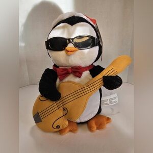 Gemmy Animated Penguin Sunglasses and Guitar Christmas Musical Sings Dances